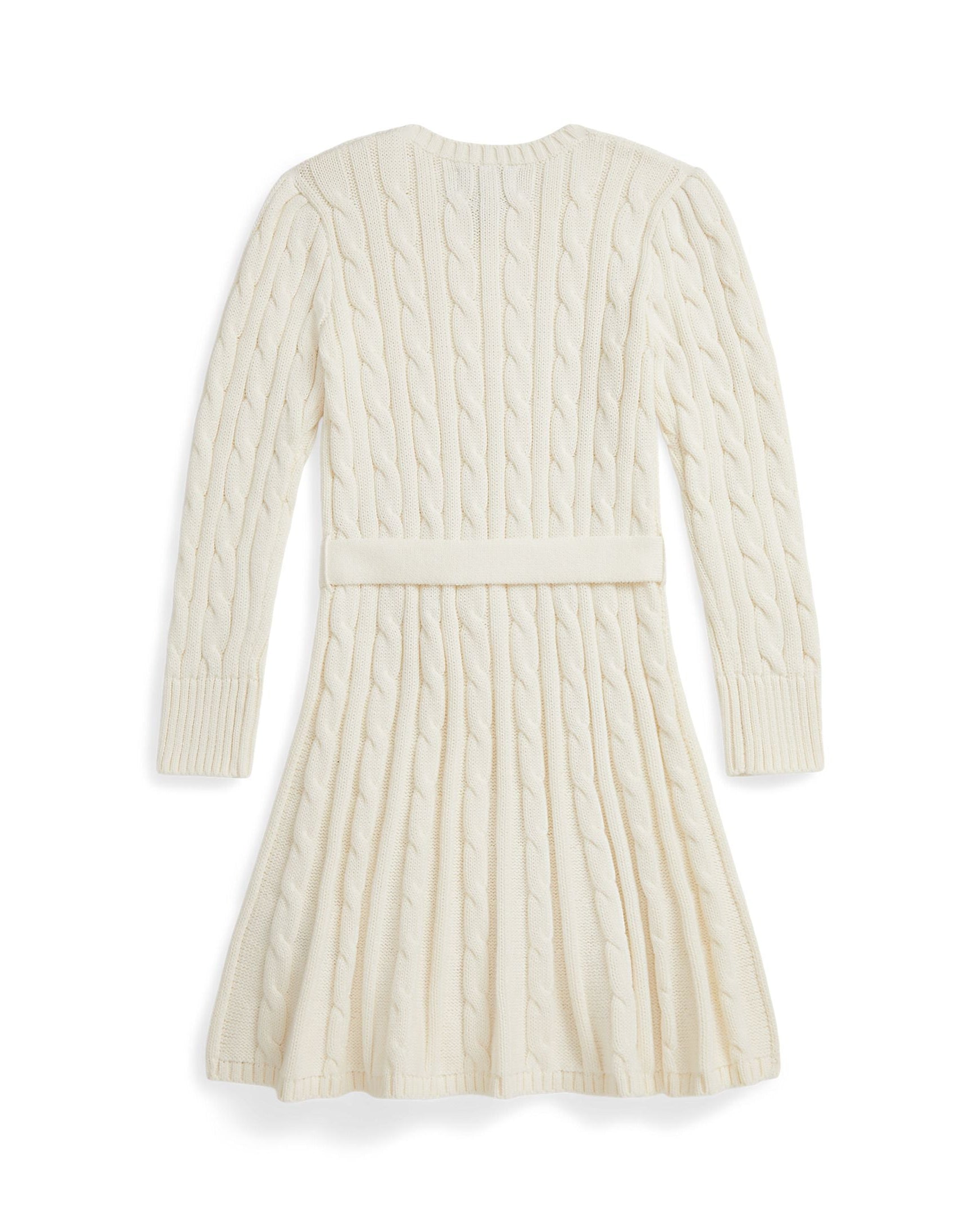 Ralph Lauren Mini Girls Cable-Knit Cotton Sweater Dress