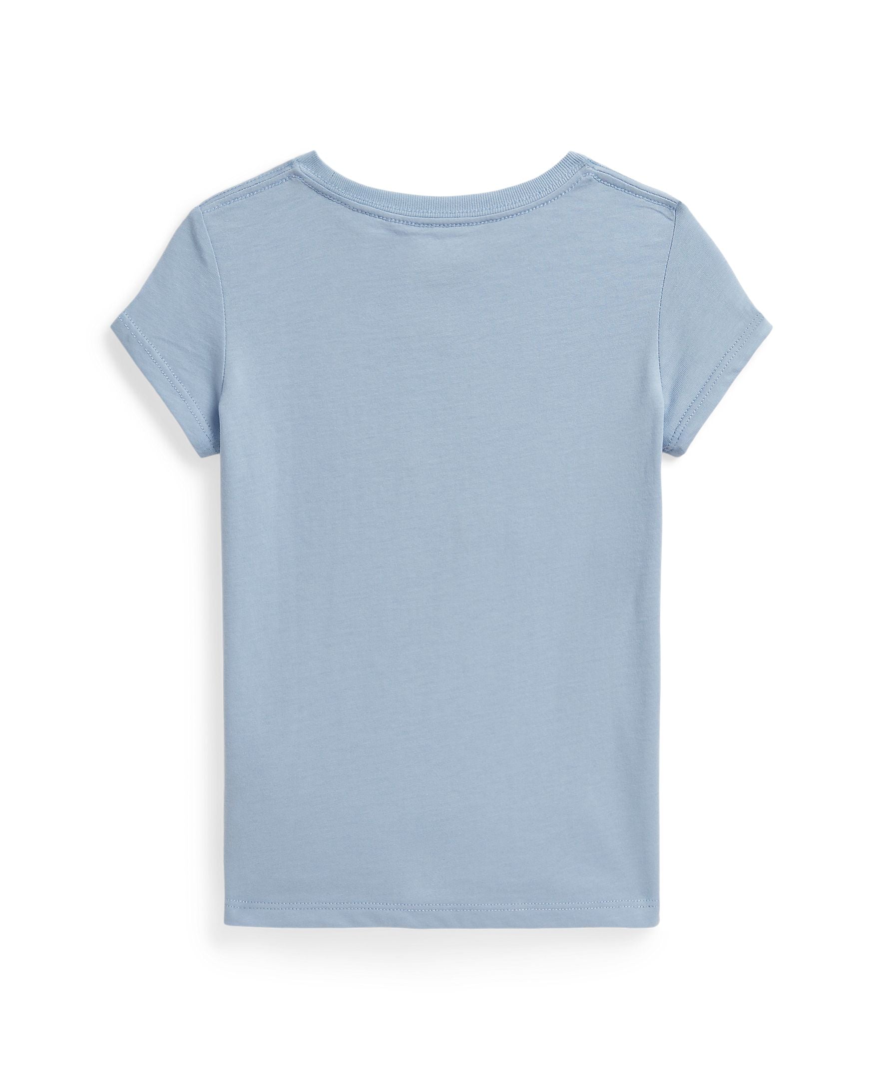 Ralph Lauren Mini Girls Jersey Knit Estate Blue T-Shirt_ 312A11759001