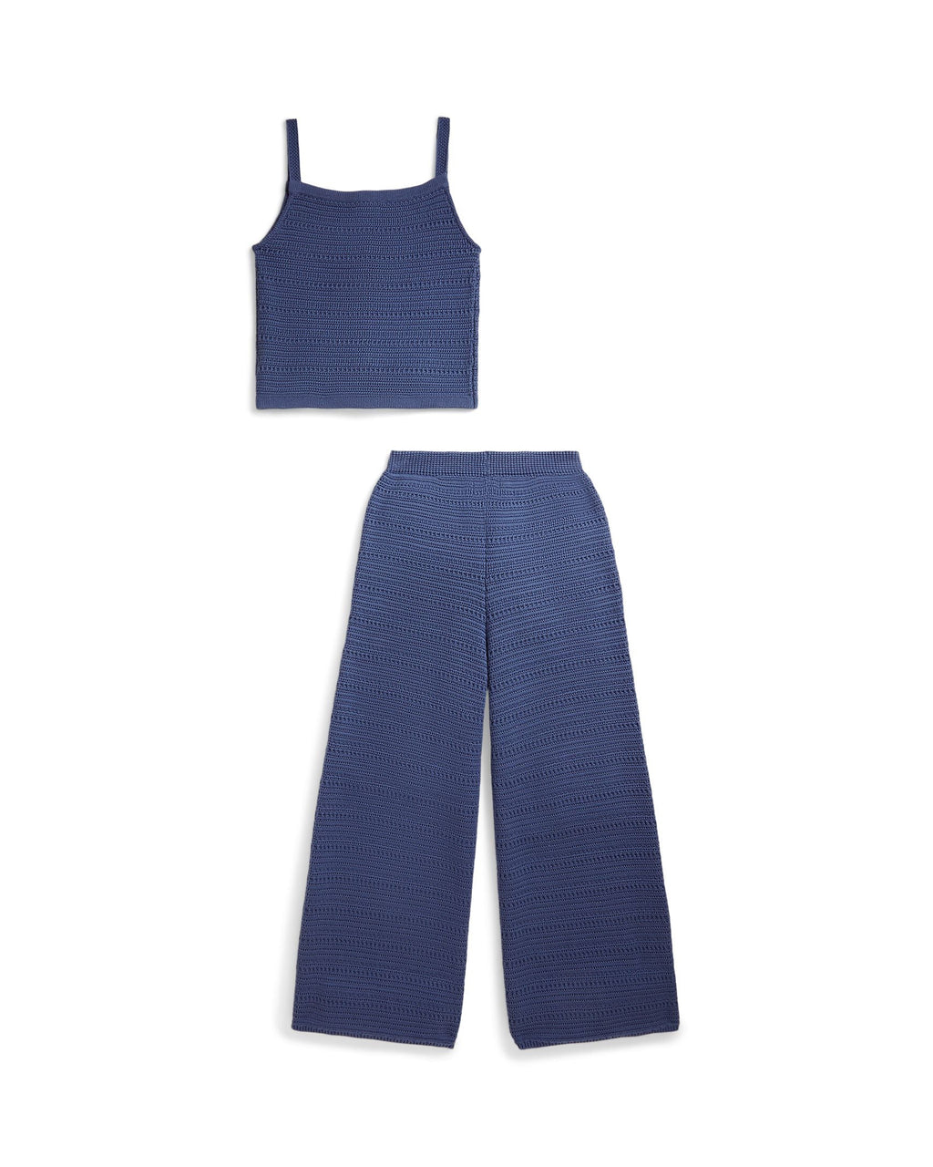 Ralph Lauren Girls Crocheted Cotton Sweater Top & Pant