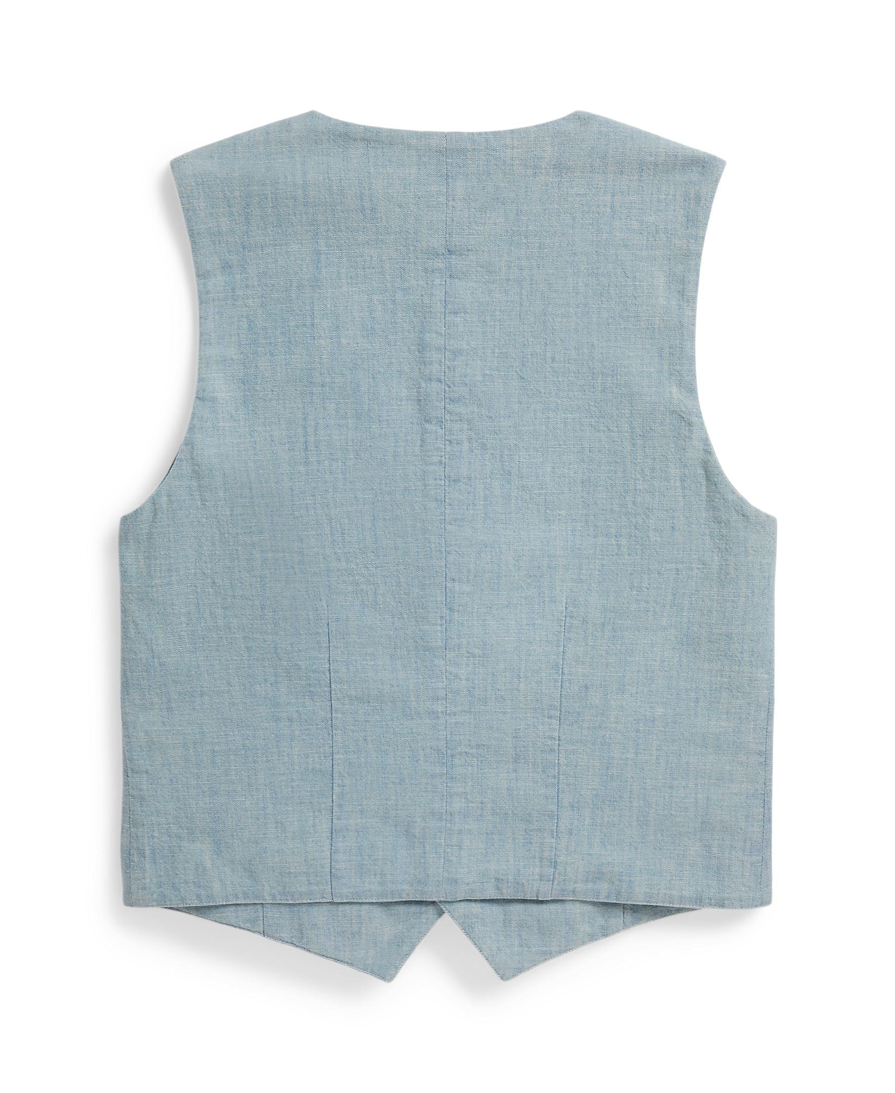 Ralph Lauren Girls Chambray Woven Blue Pullover_ 313A11800001