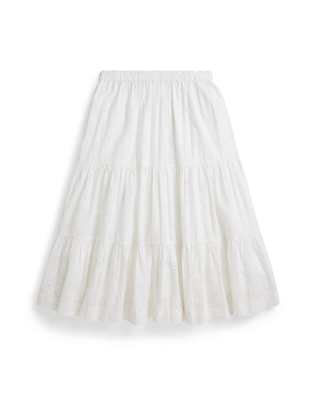 Ralph Lauren Girls Eyelet Cotton Maxi Skirt