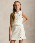 Ralph Lauren Girls Cotton White Sweater Outfit Set_ 313A11239002
