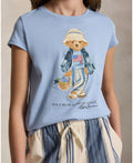 Ralph Lauren Girls Polo Bear Jersey Knit Estate Blue T-Shirt_ 313A11759002