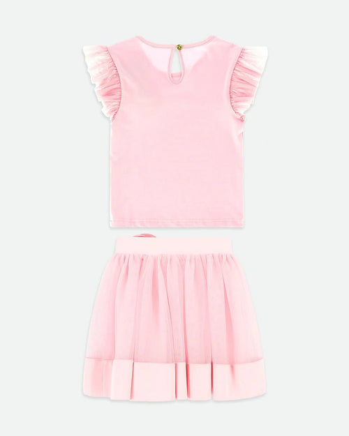 Angel Face Girls Priscilla Satin Trim Top & Skirt_ SS25PRISCILLA - NorthGirls