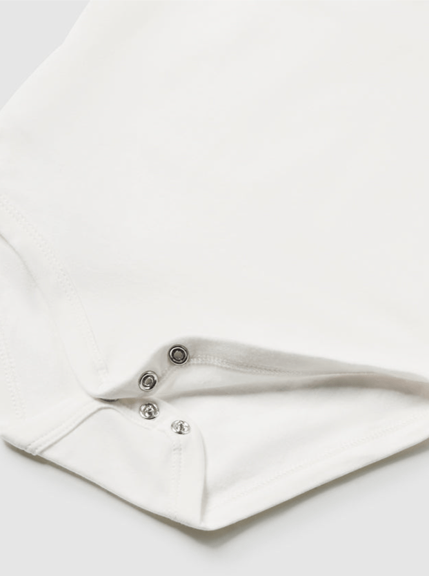 Baby Basic Bodysuit with Peter Pan Ruffle Collar - NorthGirls