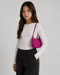 Baggu Fuchsia Nylon Pochette Bag