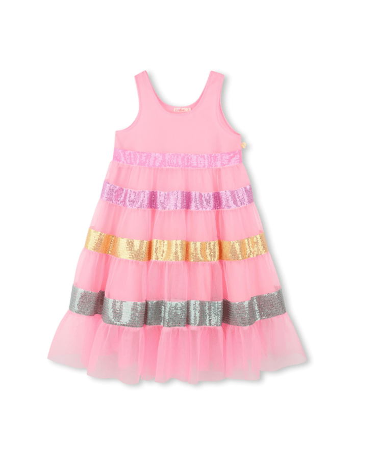 Billie Blush Girls Sleeveless Dress_ U20965 - NorthGirls