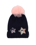 Billie Blush Girls Star Beanie_ U21525 - NorthGirls