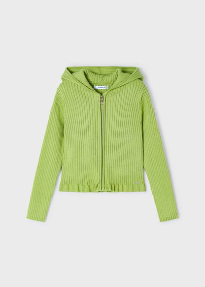 Mayoral Mini Knit Zipper Hoodie Cardigan