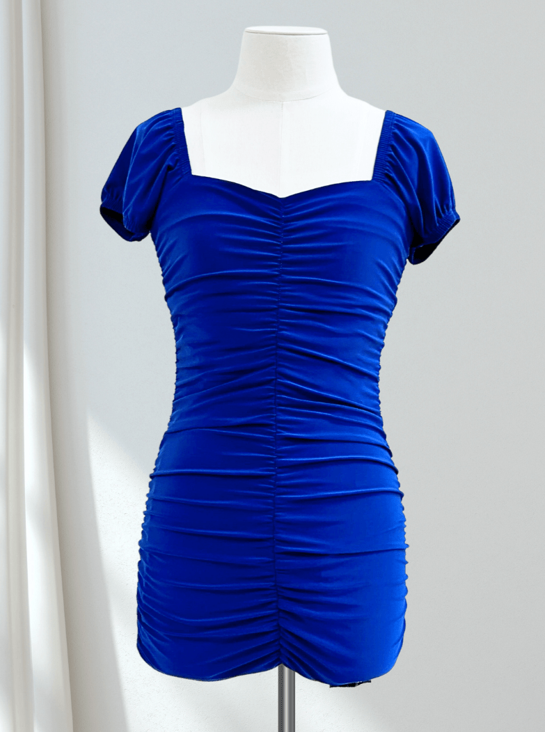 Cheryl Kids Amelia Ruched Body & Cap Sleeve Party Dresses - NorthGirls