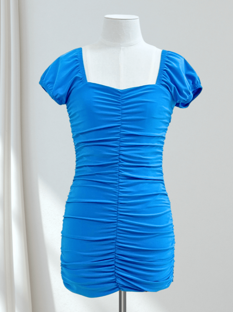 Cheryl Kids Amelia Ruched Body & Cap Sleeve Party Dresses - NorthGirls