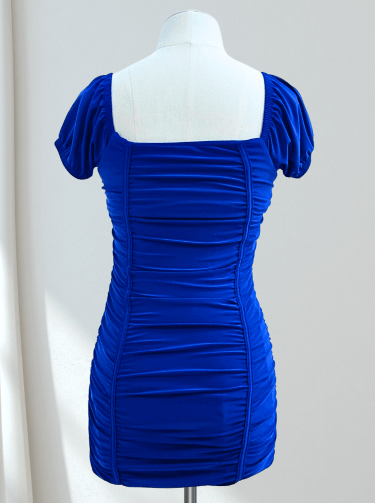 Cheryl Kids Amelia Ruched Body & Cap Sleeve Party Dresses - NorthGirls