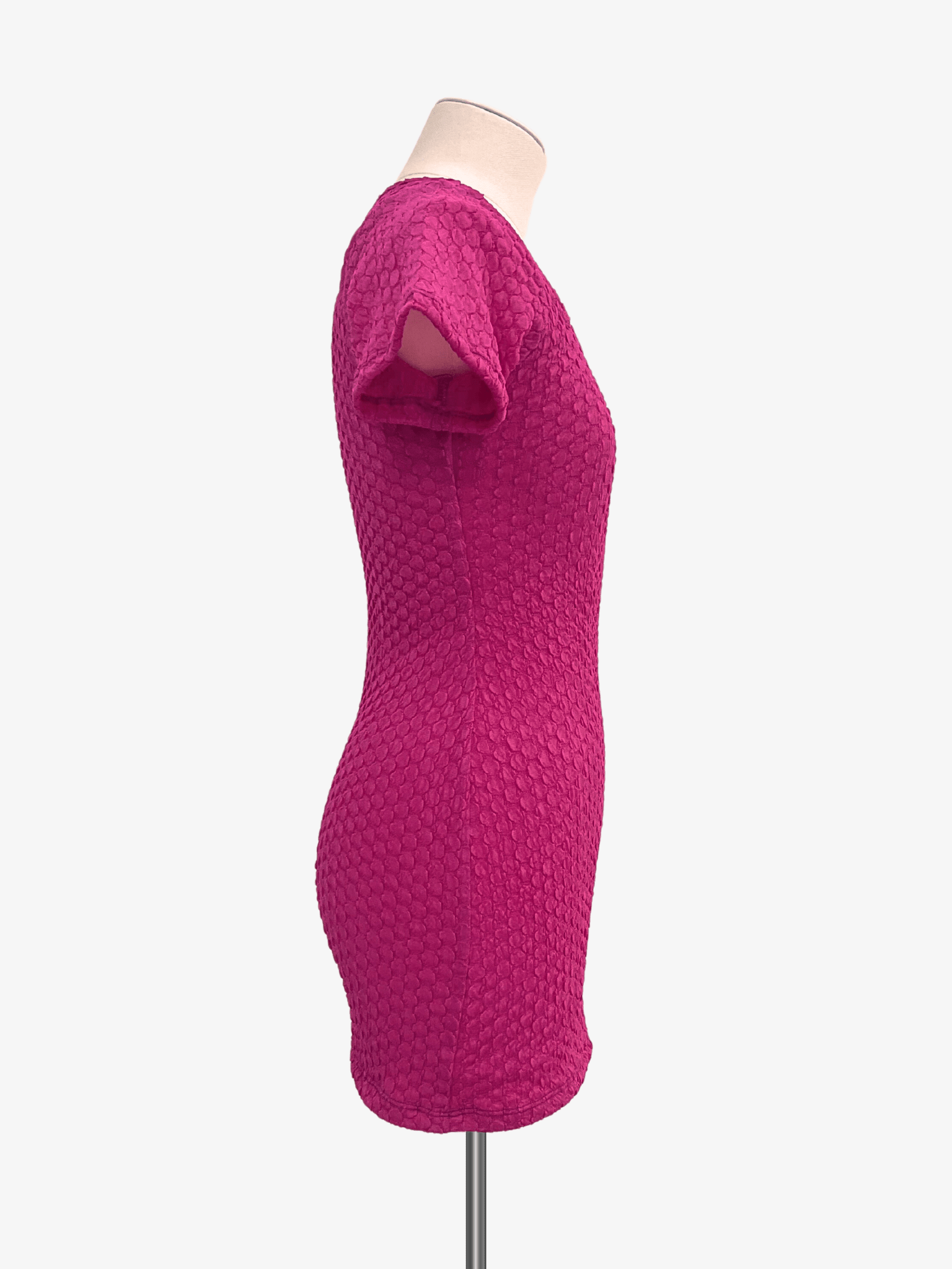 Cheryl Kids Pink Textured Fitted Dress - NorthGirls