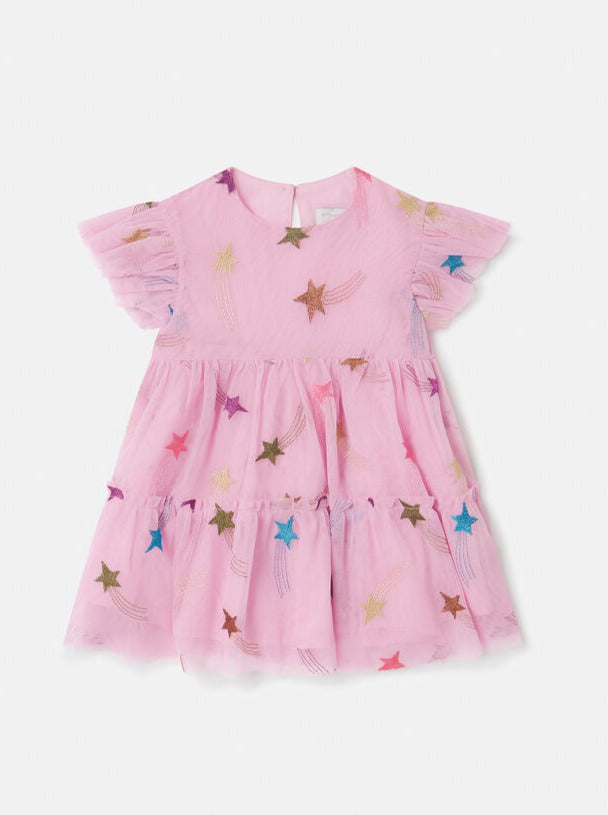 Baby Girl Tulle & Glitter Star Dress