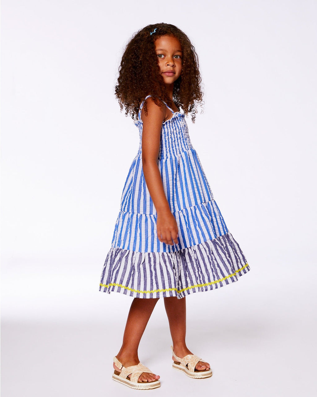 Deux Par Deux Girls Smocked Peasant Dress_ G30G86 - NorthGirls