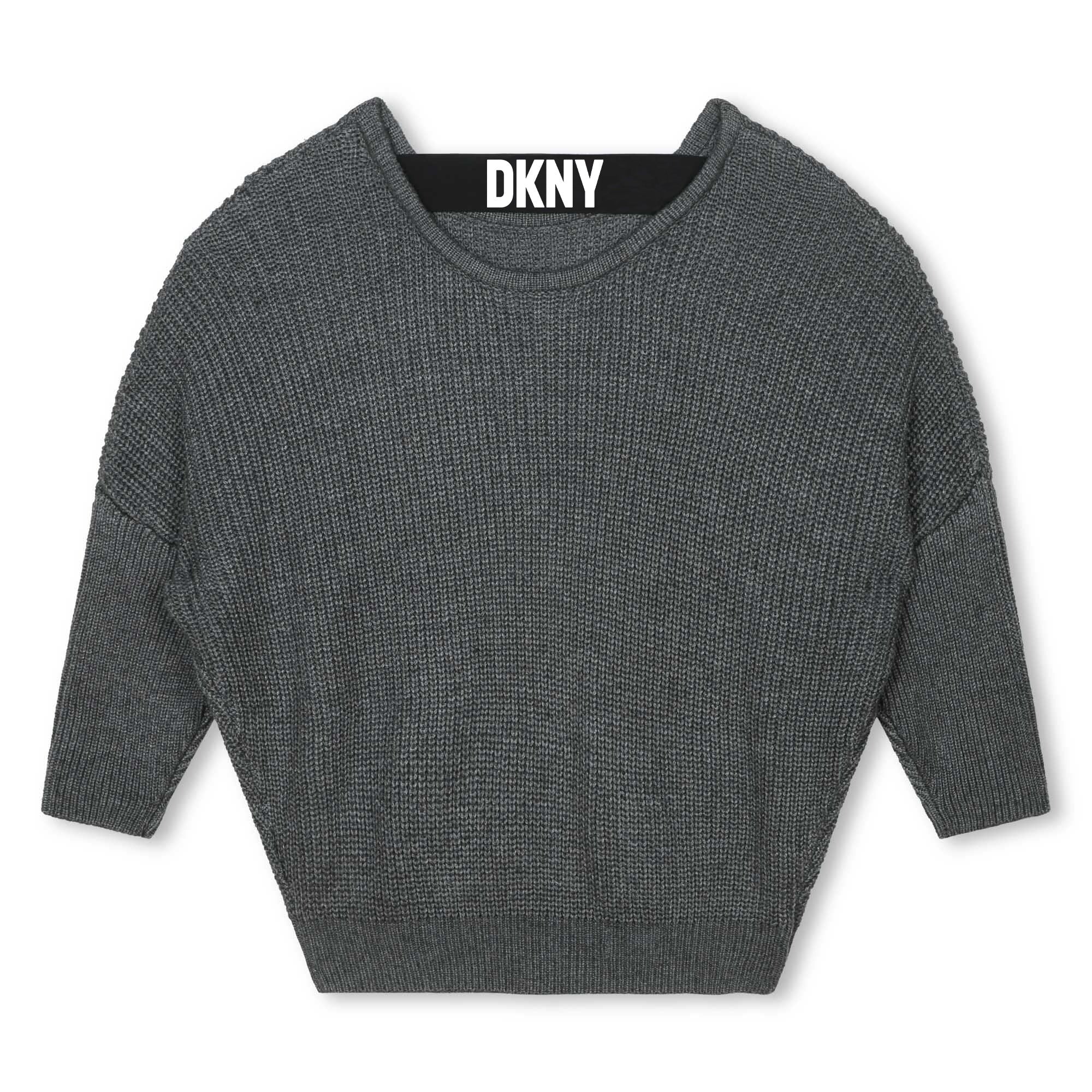 DKNY Junior Grey Knit Sweater Top _D35T11 - A64 - NorthGirls