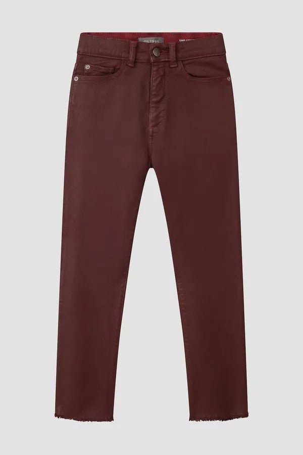 DL1961 Emie Straight High Rise _Red Brown 26382 - NorthGirls