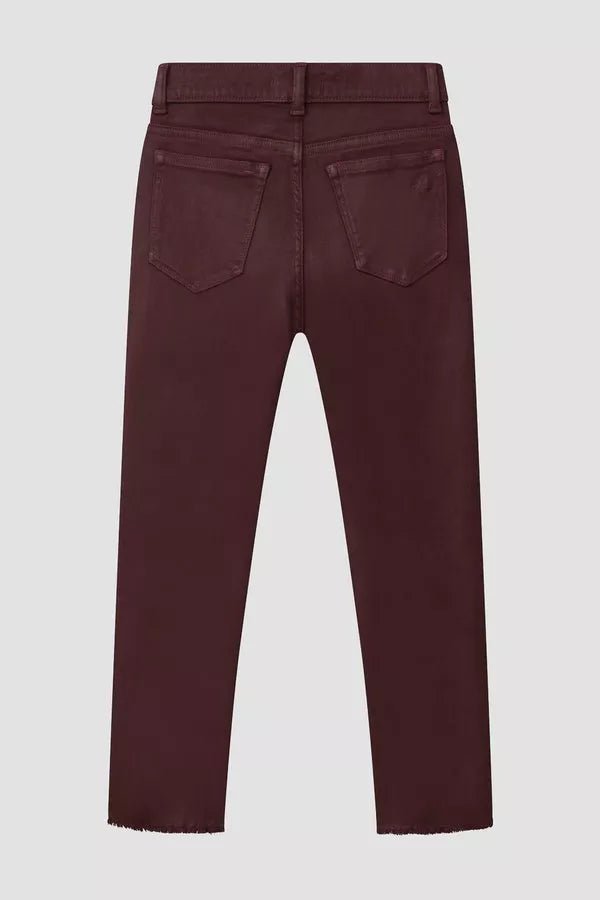 DL1961 Emie Straight High Rise _Red Brown 26382 - NorthGirls