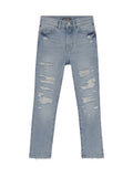 DL1961 Emie Straight Ice Distressed Blue Jeans _26451 - NorthGirls