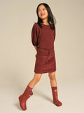 DL1961 Jenny Mini Corduroy Paprika Red Skirt _26468 - NorthGirls