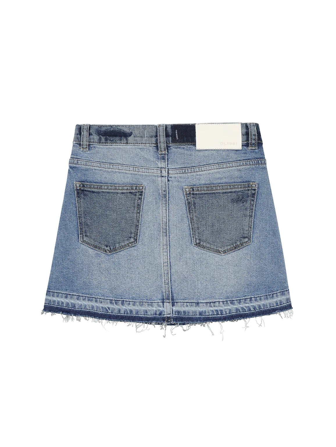 DL1961 Jenny Shoreline Mini Blue Denim Skirt _26466 - NorthGirls