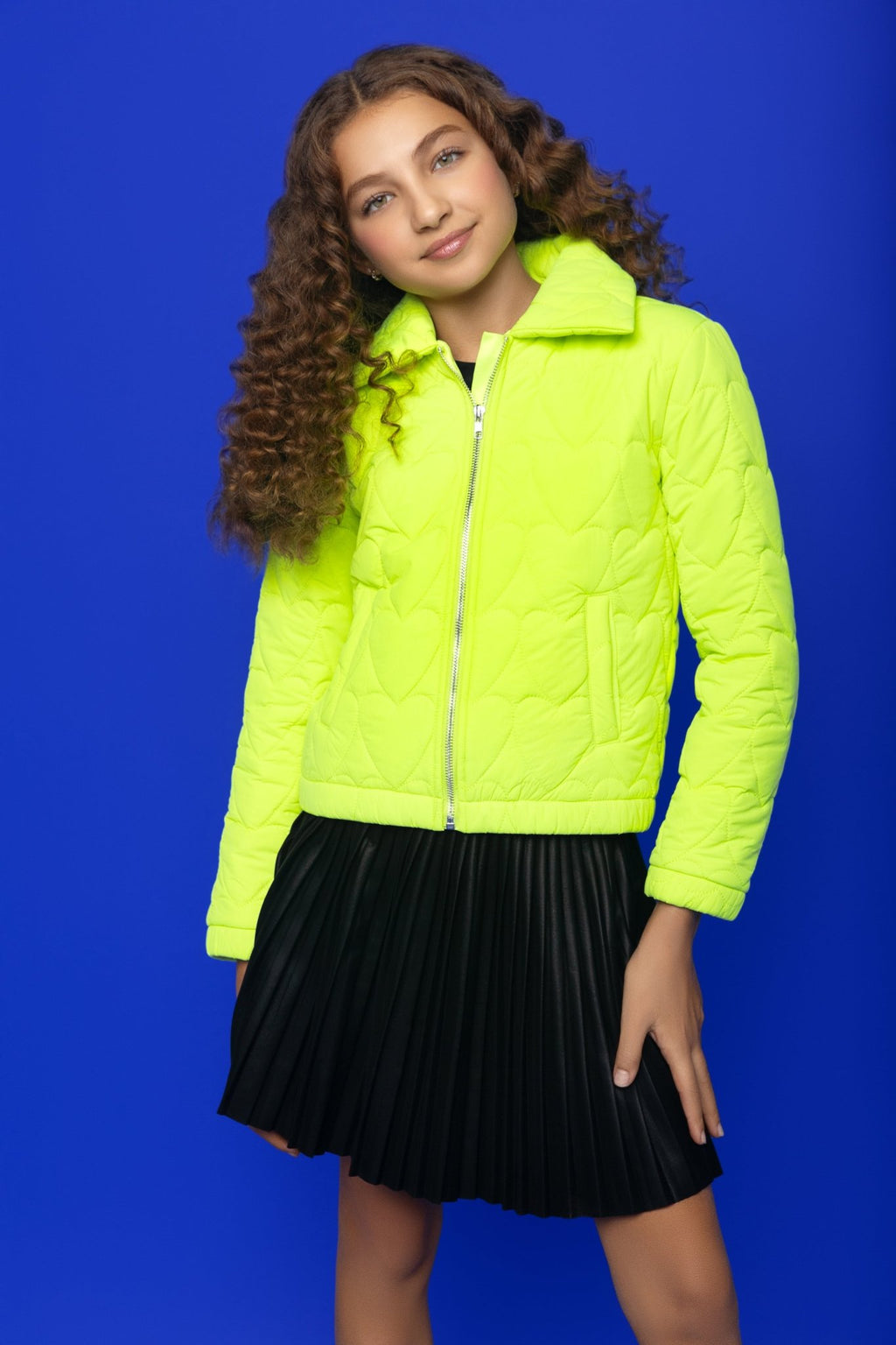 Girls Black Pleated Skirt With Glitter Waistband - NorthGirls