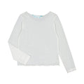 Girls Elastic Tulle Translucent Long Sleeve Shirt - NorthGirls