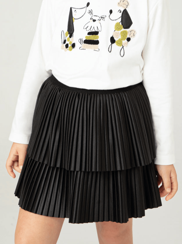 Girls Layered Pleated Skirt - NorthGirls