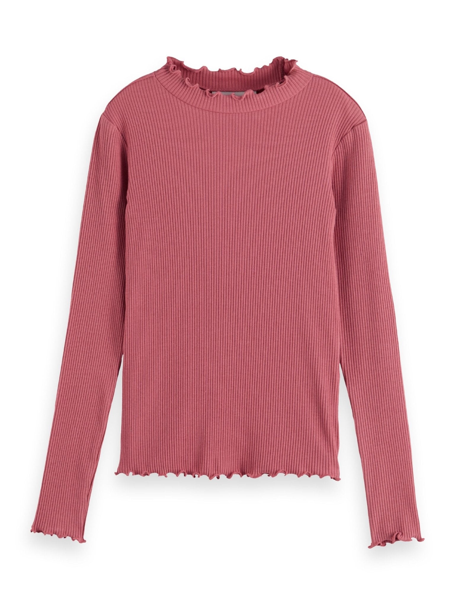 Girls Long - Sleeved Ribbed T-Shirt - NorthGirls