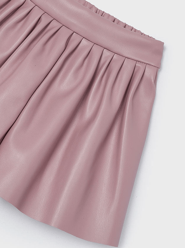 Girls Pleather Mini Skort - NorthGirls