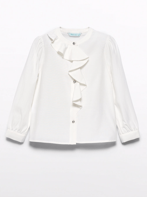 Girls Ruffled Long Sleeve Blouse - NorthGirls