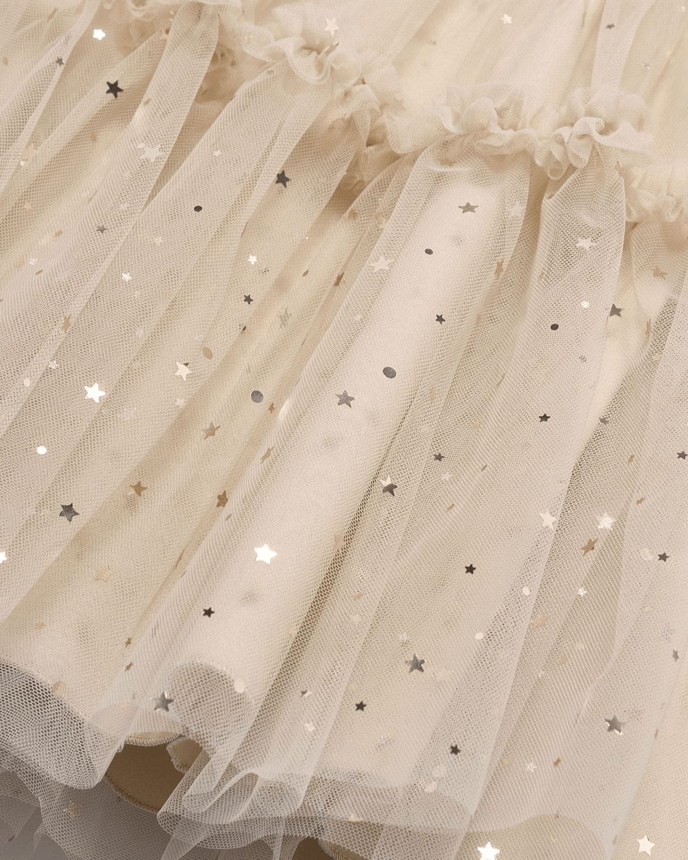 Girls Tulle and Star Long Sleeve Dress - NorthGirls