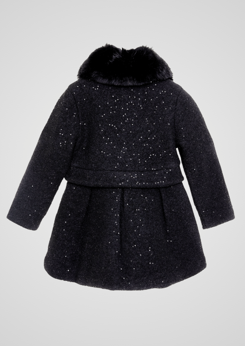 Girls Wool Coat With Fur Collar - NorthGirls