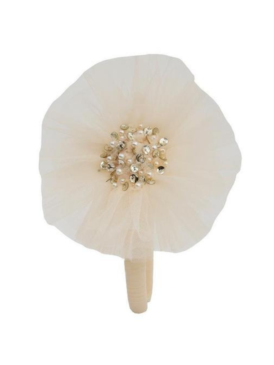 Ooh! La La! Ivory Tulle Headband _ SS24HB2