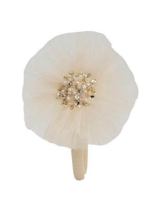 Ooh! La La! Ivory Tulle Headband _ SS24HB2