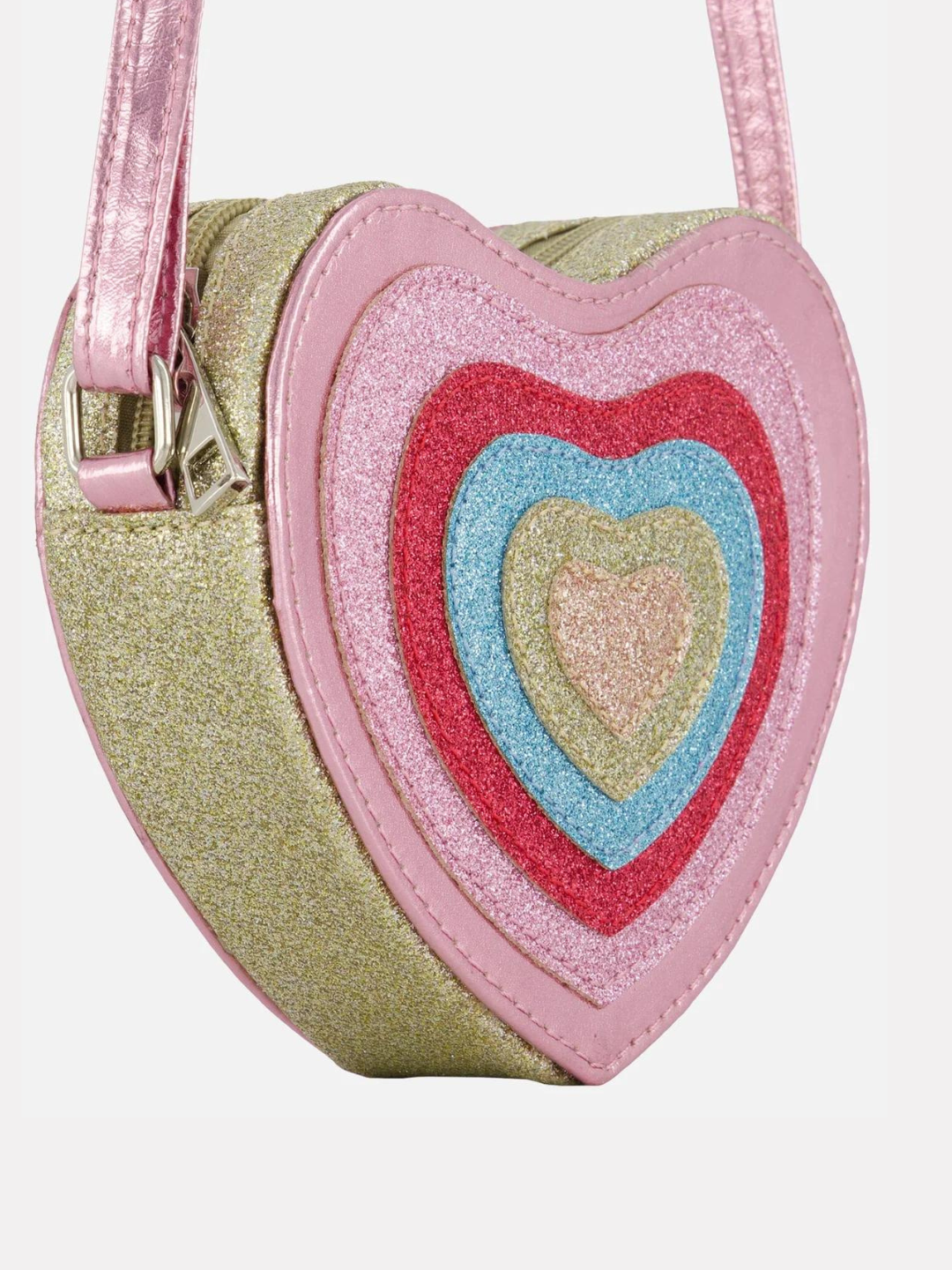 Deux Par Deux Multicolour Heart Bag_ F30LA-000
