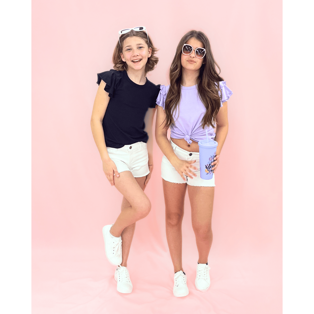 KatieJ Flutter S/S Blouse _Lilac 89805 - 004 - NorthGirls
