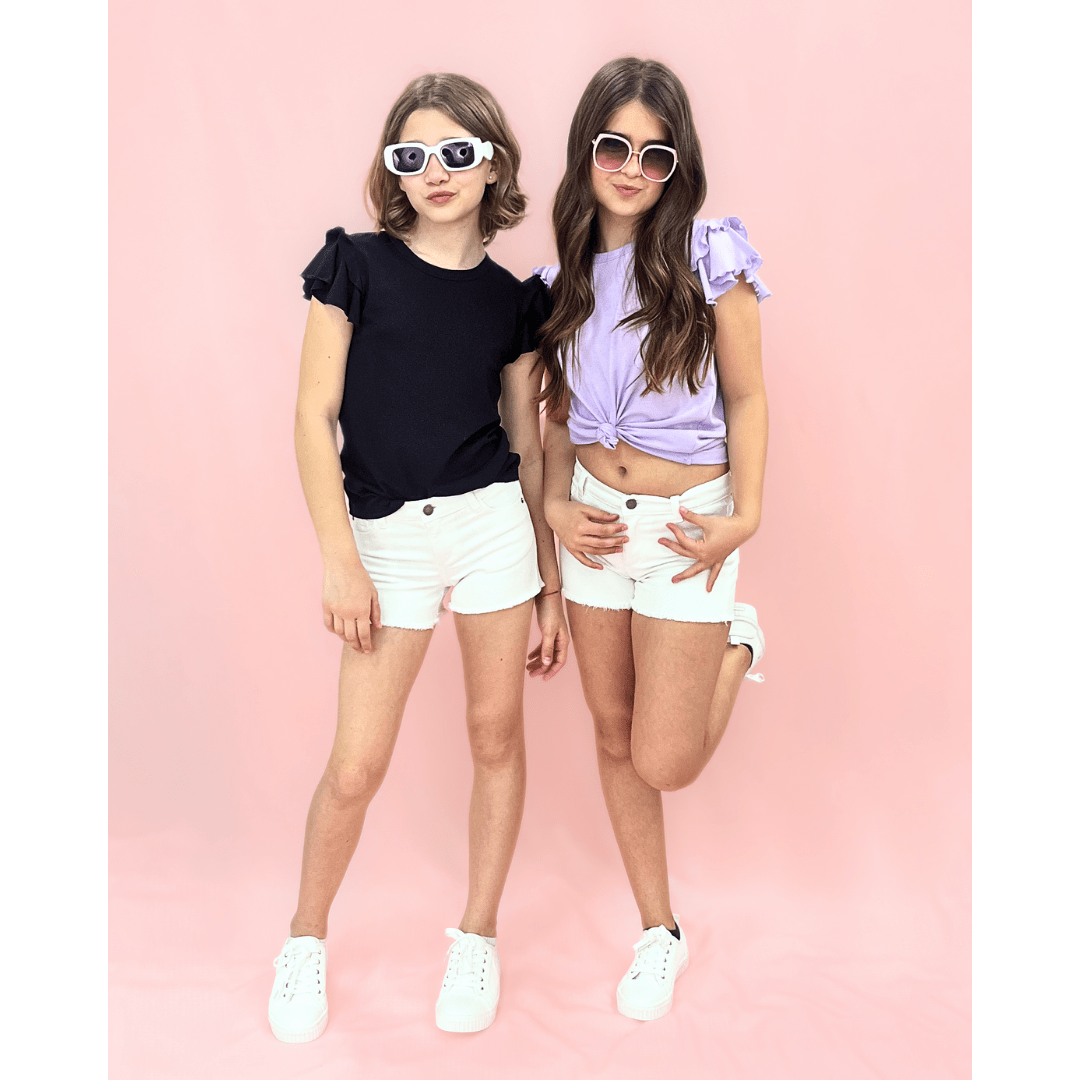 KatieJ Flutter S/S Blouse _Lilac 89805 - 004 - NorthGirls