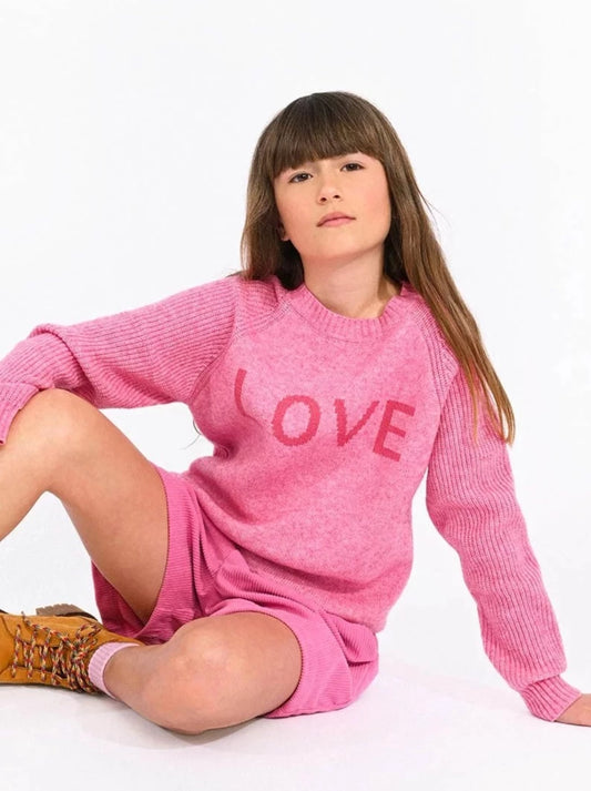 Mini Molly Pink Love Sweater _MMLA147BBN23-1402