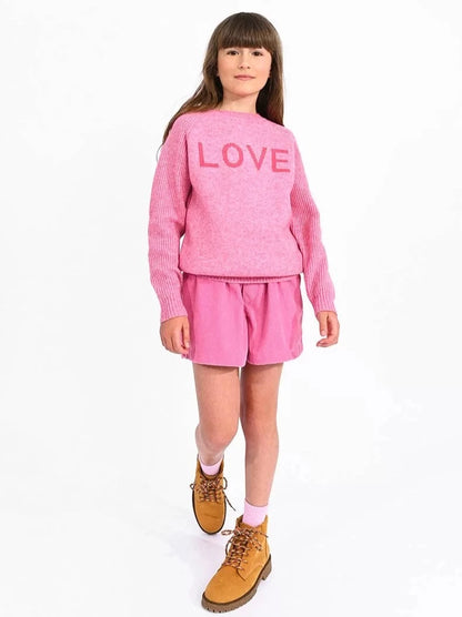 Mini Molly Pink Love Sweater _MMLA147BBN23-1402