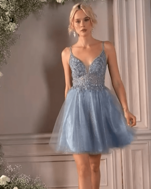 Ladivine Short A - Line Cocktail Dress _CD0190 - NorthGirls