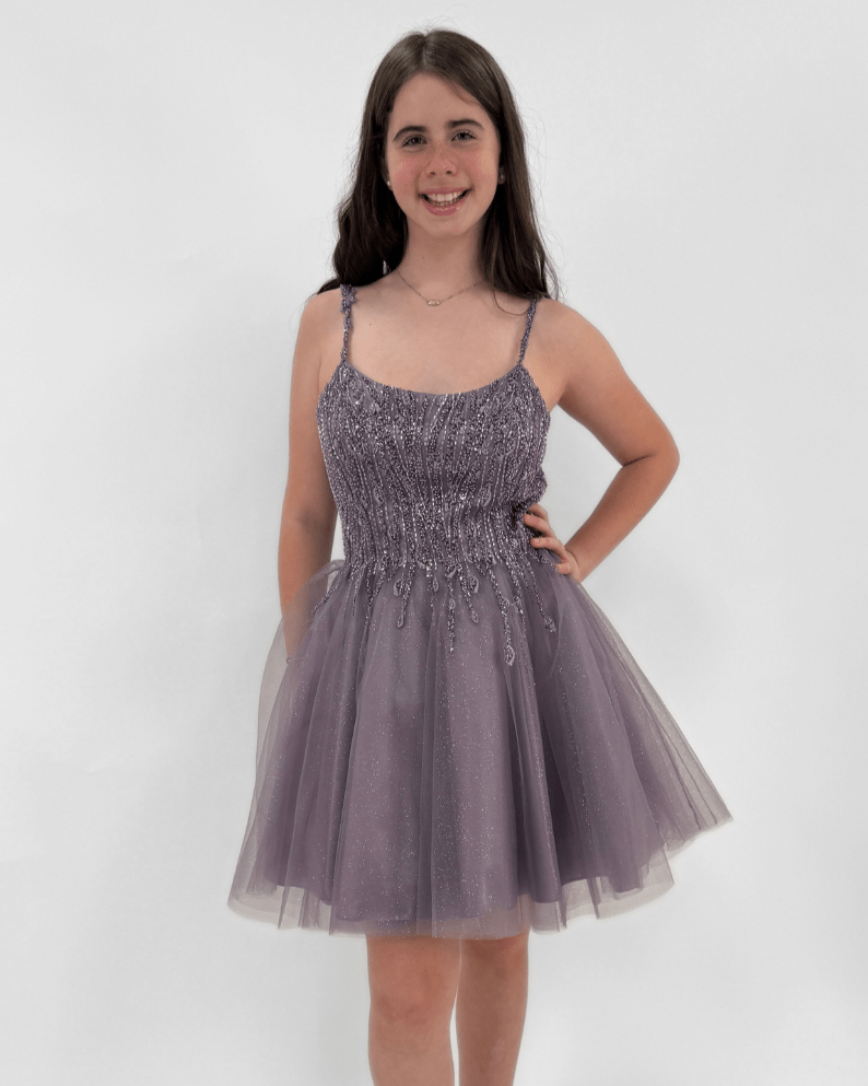 Ladivine Tulle A - Line Short Cocktail Dress _CD0212 - NorthGirls