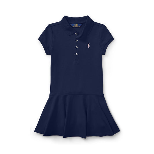 Ralph Lauren Girls Mini Stretch Mesh Polo Dress