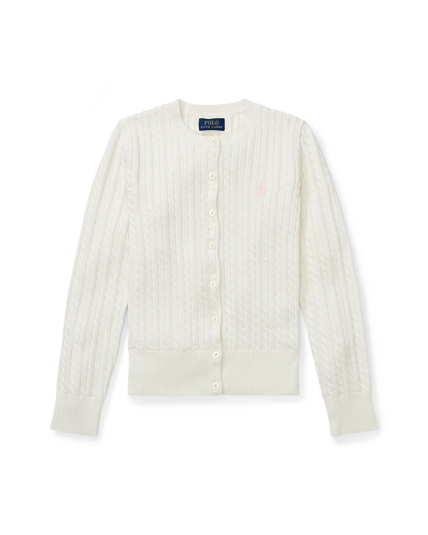 Ralph Lauren Girls Cable Cotton Cardigan