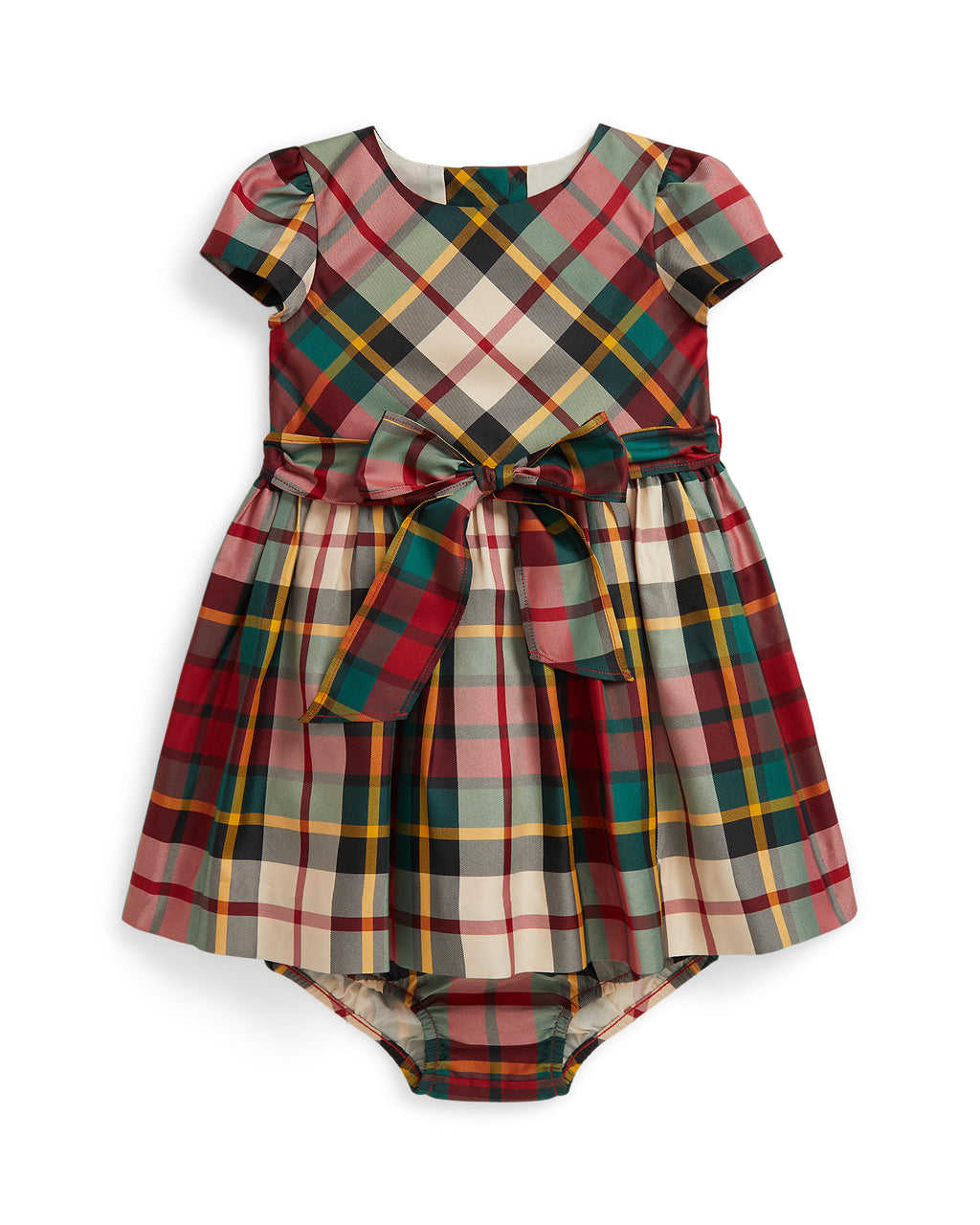 Ralph Lauren Baby Girls Holiday Taffeta Plaid Twill & Bloomer