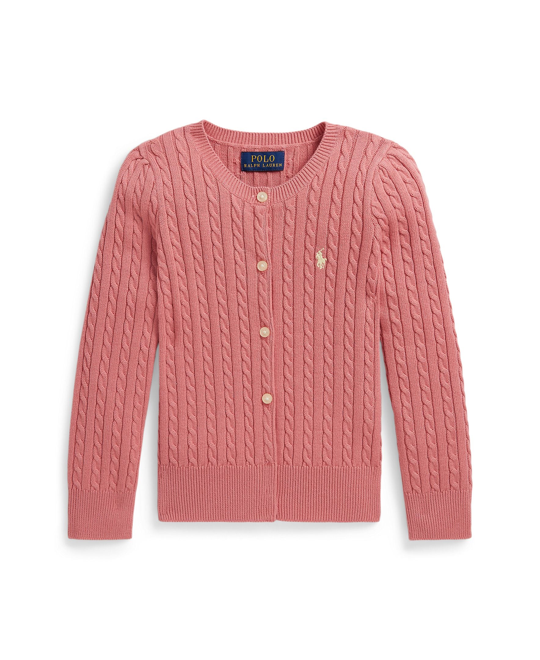 Ralph Lauren Mini Girls Cable Knit Cardigan