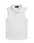 Ralph Lauren Mini Girls Stretch Mesh Sleeveless Polo Shirt