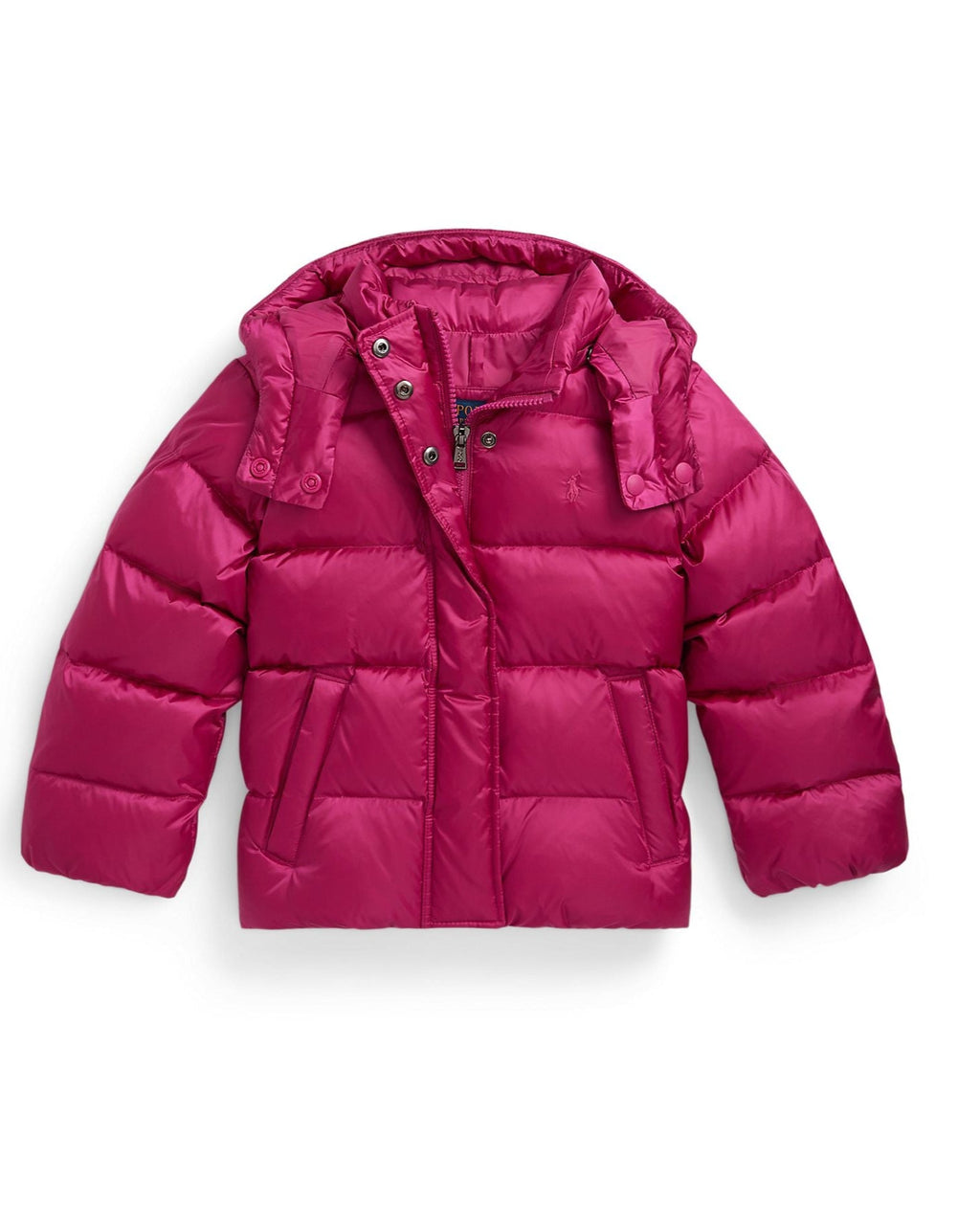 Ralph Lauren Mini Girls Metallic Down Hooded Jacket