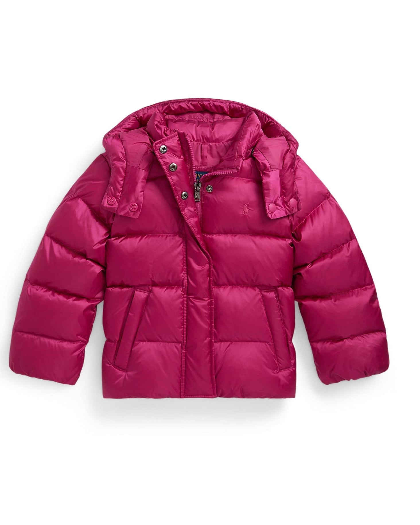 Ralph Lauren Mini Girls Metallic Down Hooded Jacket