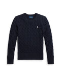 Ralph Lauren Girls Cable-Knit Cotton Sweater